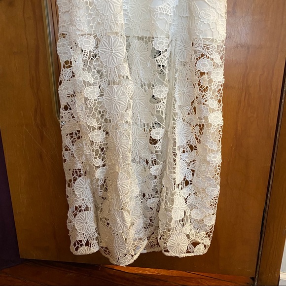 Keepsake White Floral Lace Maxi Dress Size Small - Picture 7 of 13